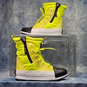 Converse Chuck Taylor All Star Yellow Black Winter Boots – Unisex Men’s 8 / Wome